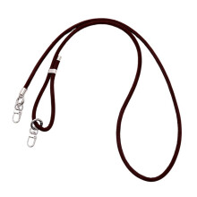 Adjustable Flocking PU Crossbody Phone Lanyard Anti-Deep brown