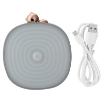 Oglindă de călătorie cu mărire, cu lumini LED, oglindă de machiaj compactă reîncărcabilă, oglindă laterală dublă cu mărire de 10x,