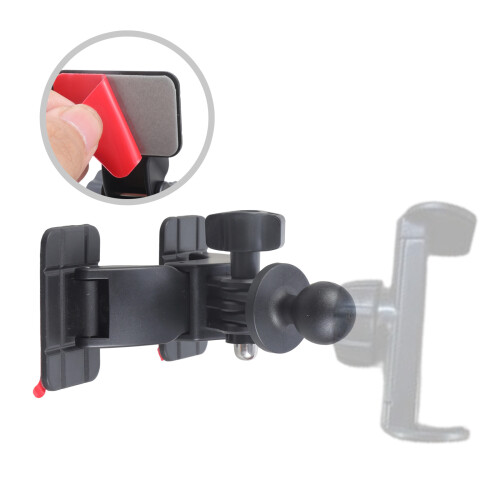 17mm Ball Head Base Car Dashboard Phone Bracket Adhesive Sticker 1