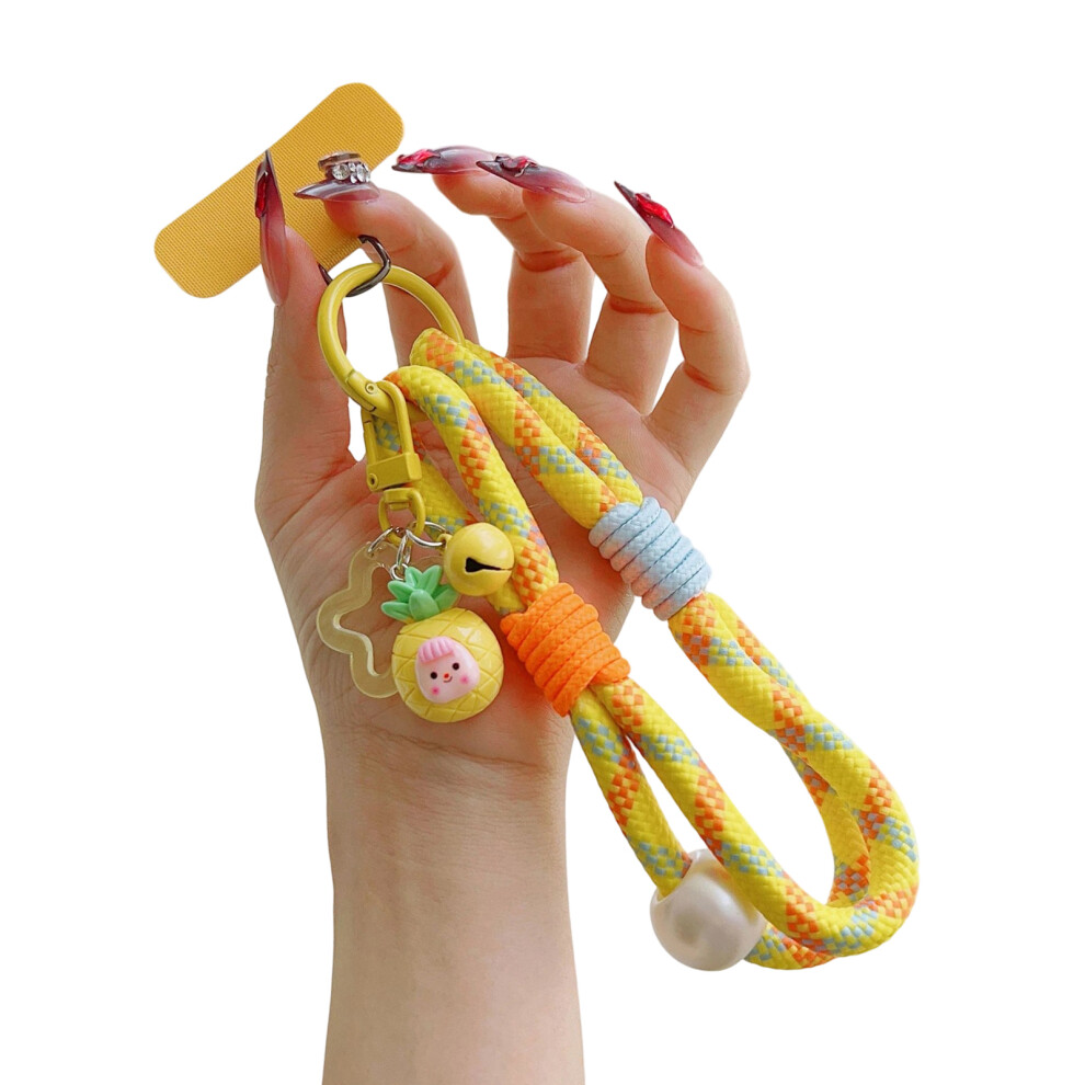 Multicolor Phone Lanyard Cartoon Pineapple Strawberry-No. 1 7704000462419