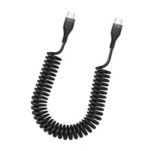 Tablet Fast Speed 120W Charging Cable Double Type C Port-Black