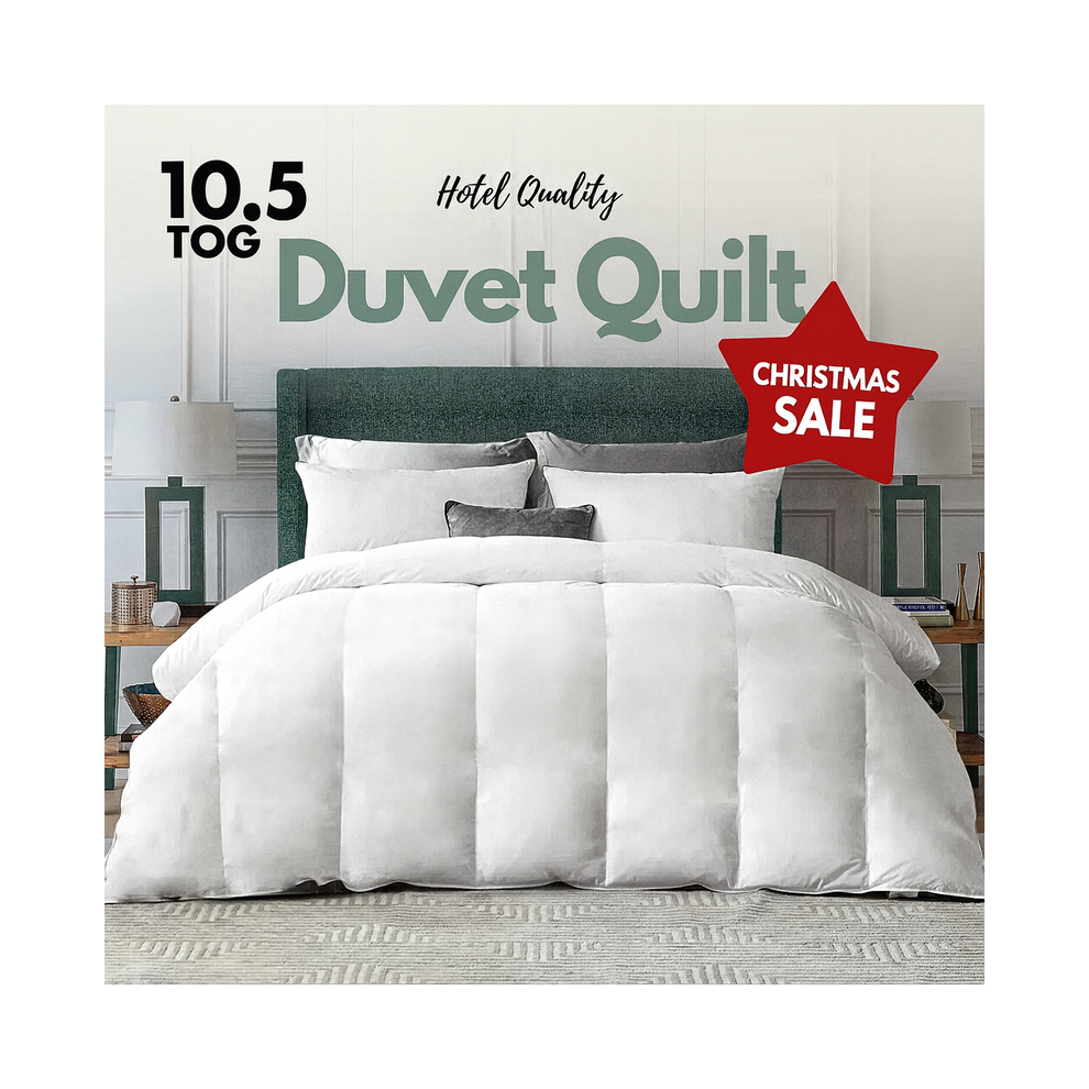 Amber Linen Bedding House Ltd (Double, 10.5 Tog) Hotel Quality Corrovon Summer Duvets Quilts White