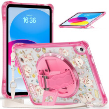 Portable PC Tablet Shell with-Pink transparent dog ipad mini6