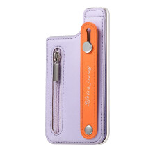 Not Loss Design Flip Cover Card Case with Adjustable-Purple