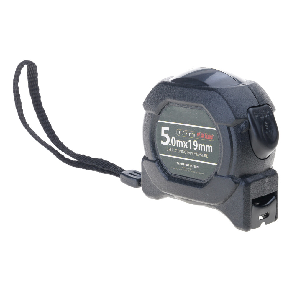 Very Strong Tape Measure Enhances Safety Designs-Black 5Mx19mm 7627000428141
