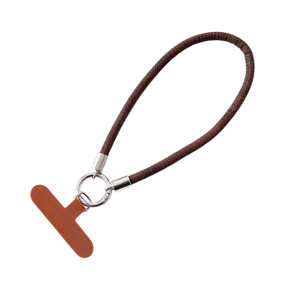 Strap Lanyard With Tether Tabs Universal Cellphone-Deep Brown 7704000462167
