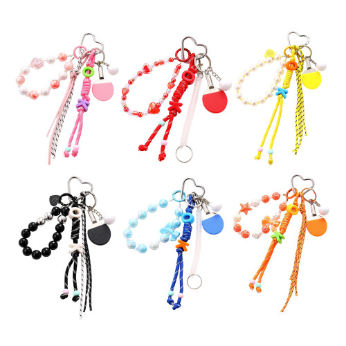 Decorative Hanging Chain Table Tennis Racket Rope-yellow 1