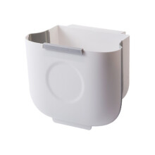 Cubo de basura plegable para colgar en la puerta del armario de la cocina, contenedores de basura portátiles, cubo de basura plegable colgante para