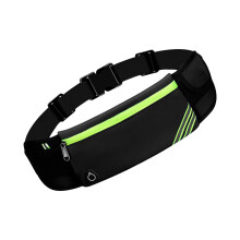 Flexible Active Waist Pack Sweat-Resistant Device Storage-Black