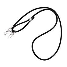 Ergonomic Adjustable Phone Lanyard Soft Touch Leather-Black