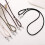 Ergonomic Adjustable Phone Lanyard Soft Touch Leather-Black 3
