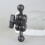 Modifiable Double 17mm Sphere Head Extension Arm For Car Phone 5