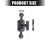 Modifiable Double 17mm Sphere Head Extension Arm For Car Phone 3