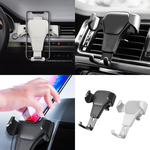 Dashboards Phone Mount With Secure Lock 360 Rotation Clip-Black 2
