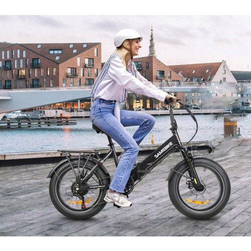SameBike Bicicleta Elétrica - SAMEBIKE - LOTDM200-II-FT-BK - 48V 13Ah - Autonomia 60-120 km - 20 polegadas 1