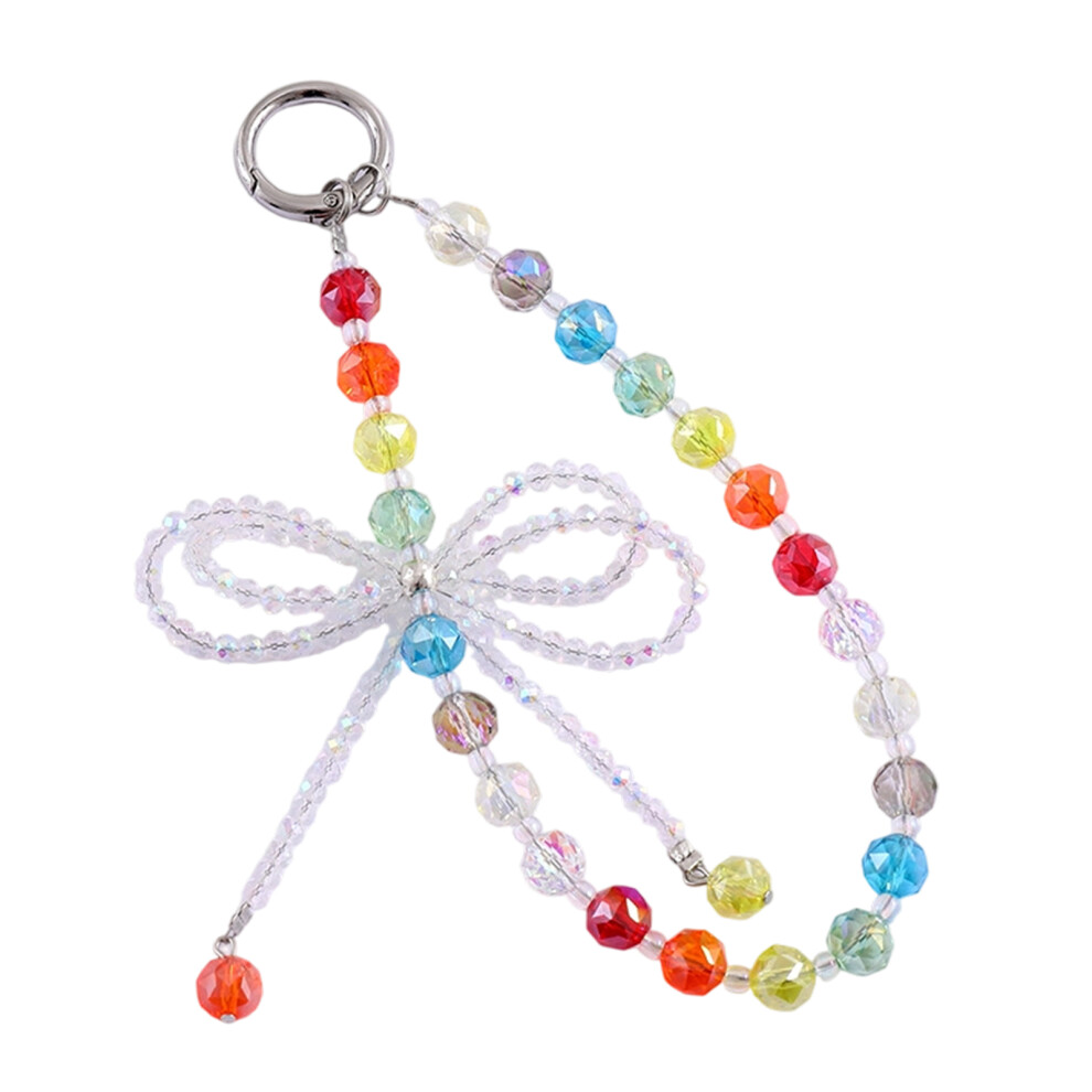 Mobile Strap Phone Chain For Women Bowknot Beaded Chain-Pendant 7704000466158