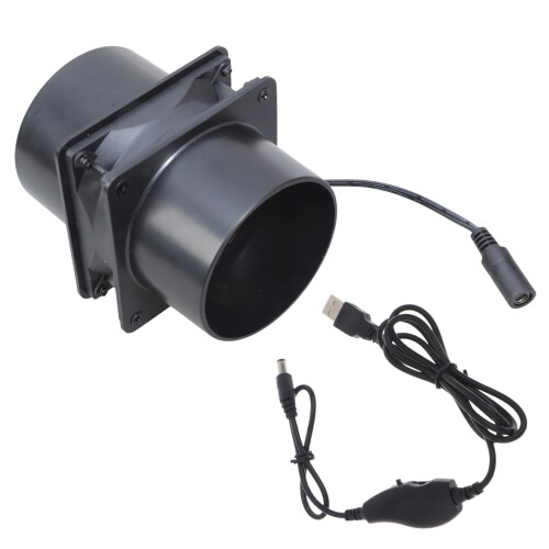 Leiser 4500 U/min 8 cm Kunststoff-Inline-Rohrventilator,