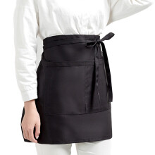 Arbeitsschürze für Restaurant und heimische Küche, zwei große, praktische Taschen mit verstärkten Nähten und 3-in-1-Design, extra lange