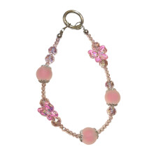 Chaîne de téléphone pendentif fait à la main, lanière de-Rose