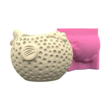 Unique Silicone Flowerpot Molds Pufferfish Shaped Vase Molds