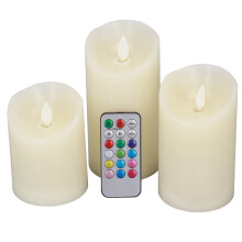 Comfortable And Relaxing LED Candle Flameless Flickering Flame Simulation Technology Timer Function Real Wax Flameless And Dripless Safe And Smokeless