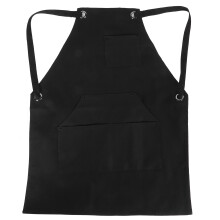 Werkstatt-Schutzschürze aus Canvas mit mehreren Taschen, wasserabweisendem Material, verstellbarem Kreuzgurt am Rücken, vielseitig einsetzbar für