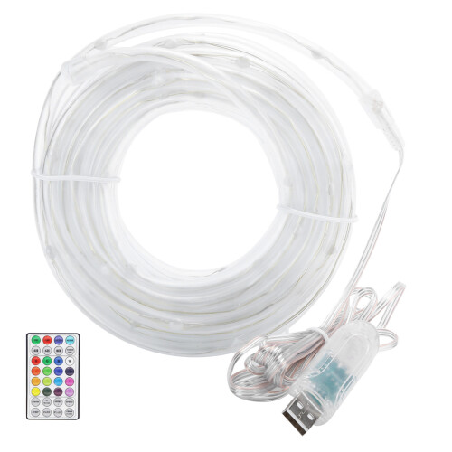 Φώτα με σχοινί που αλλάζουν χρώμα, αδιάβροχα εξωτερικά φώτα σε σειρά με