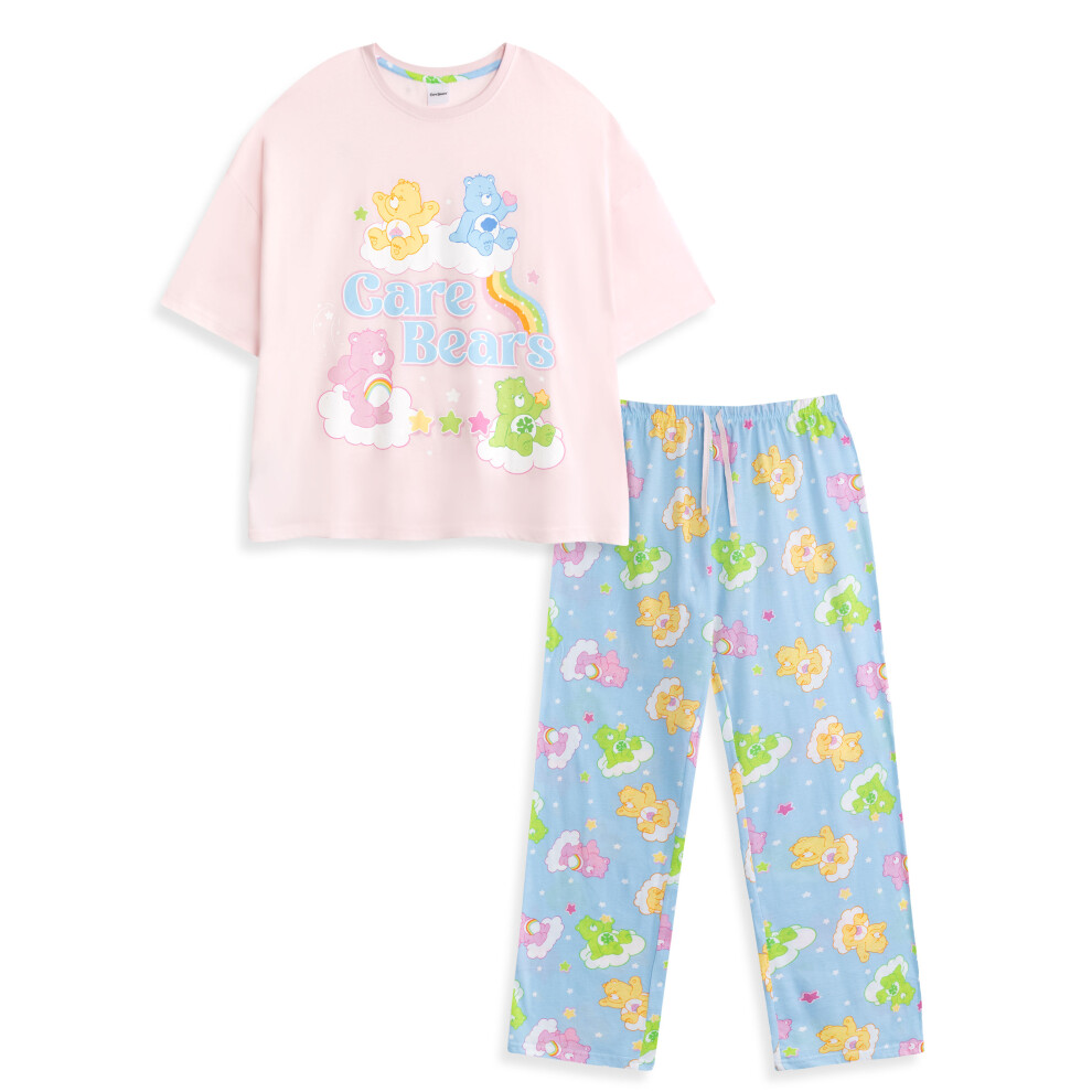 Care Bears (X-Large) Short Sleeve Long Leg Pyjama Set ( ) Women's Pink