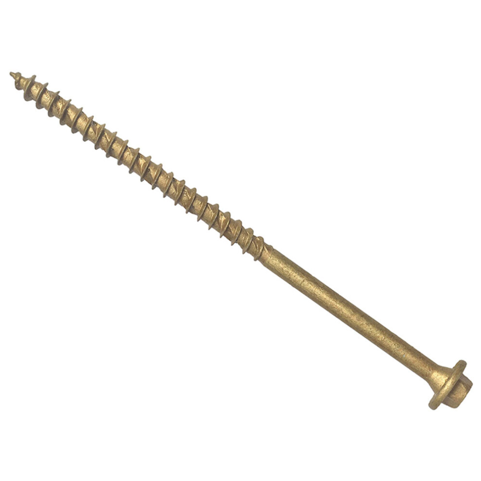 Forgefix Fftf7100t Hexagonal/Torx Compatible Timber T30 Screws Tan 7X100mm Tub 50