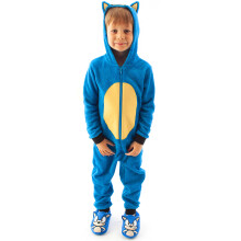 (8-9 Years) Sonic The Hedgehog Onesie Kids Boys Pyjamas All In One Pjs