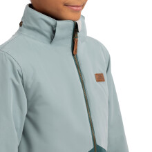 (5-6 Years, Teal Mist) Trespass Kids Waterproof Jacket with Hood Oleta
