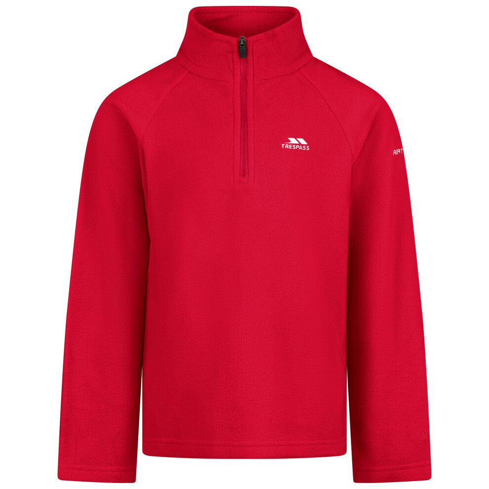 Trespass Boys Red (3 Years To 4 Years, ) Kids Half Zip Fleece - Uliston
