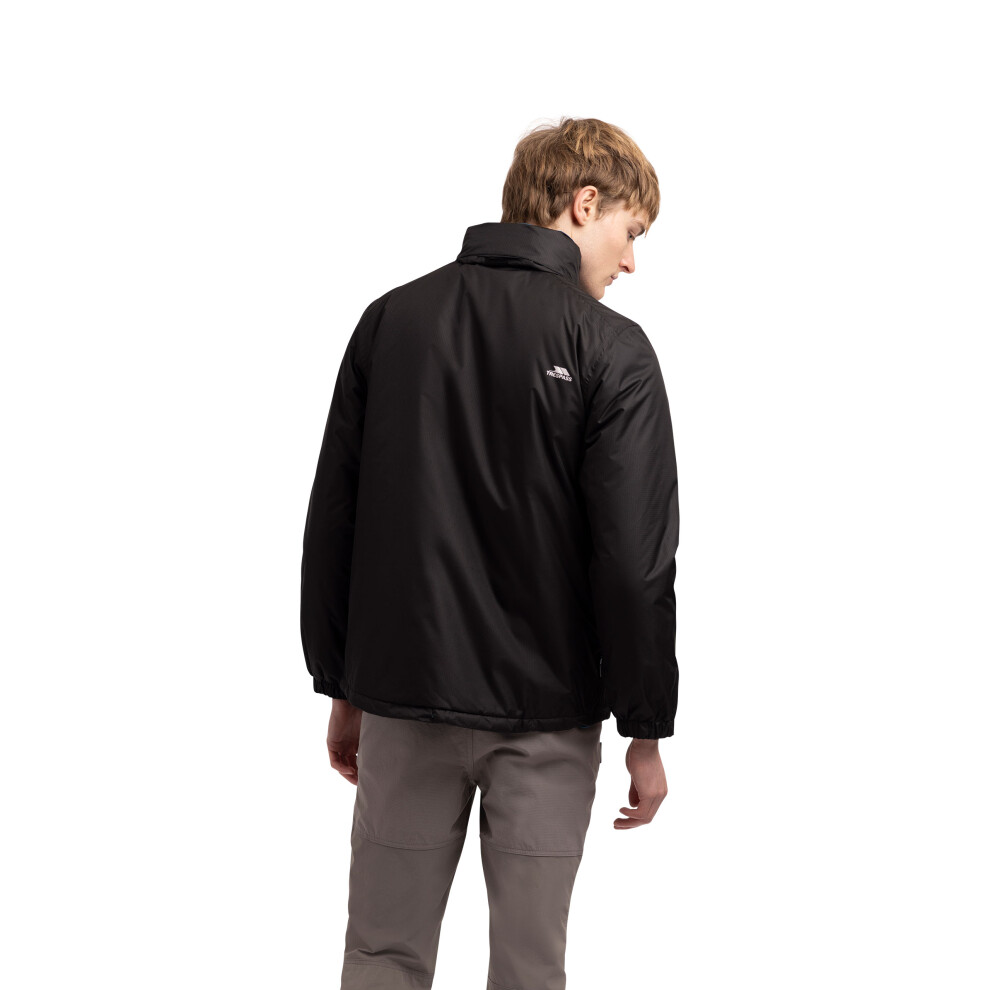 Trespass (M, Black) Mens Padded Jacket With Hood Farmcott