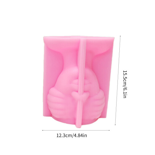 Human Face Shape Cements Molds Flower Holder Molds Suitable for 2