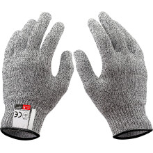 Guantes resistentes a cortes Level5Protection, guantes de cocina HPPE duraderos de grado alimenticio, talla grande, diseño ambidiestro, para uso