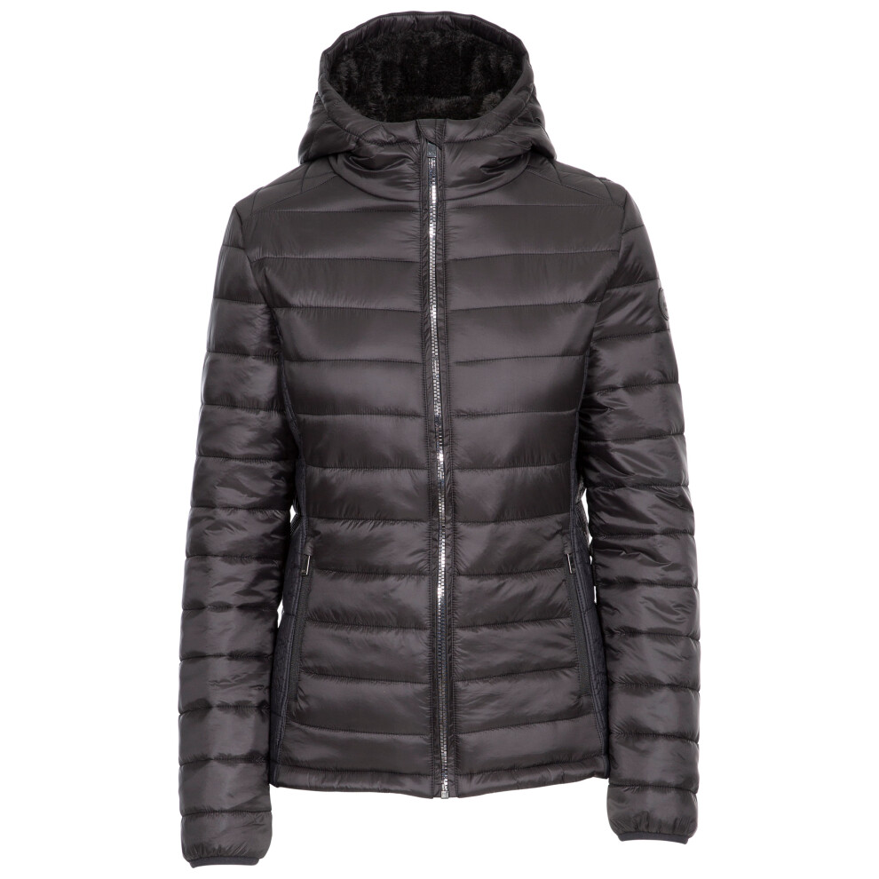 Trespass (18, Black) Womens Padded Jacket Hooded Valerie
