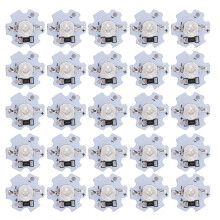 Krachtige LED-lampjes 5V, hoge helderheid 200LM, chips met aluminium voet, geschikt voor doe-het-zelf-verlichting. Verpakking van 25 stuks.