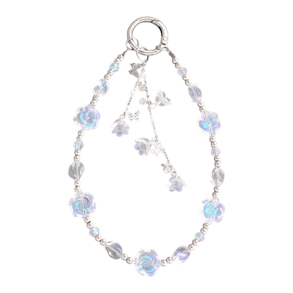Fashionable Phone Strap Pendant Cellphone Lanyard Chain- White 7704000466622