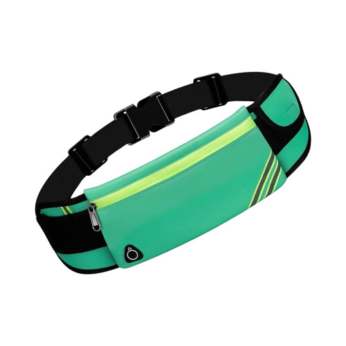 Flexible Active Waist Pack Sweat-Resistant Device Storage-Green