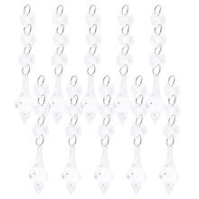 Pingente de contas cônicas para lustre, acessórios para lustre, cristais de acrílico pendurados com estrutura irregular de contas, superfície