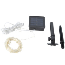 Solar Powered Garden Lights Outdoor IP65 Waterproof 50 LED String Lights Copper Wire With Auto On Off Function 8 Lighting Modes For Wedding Christmas