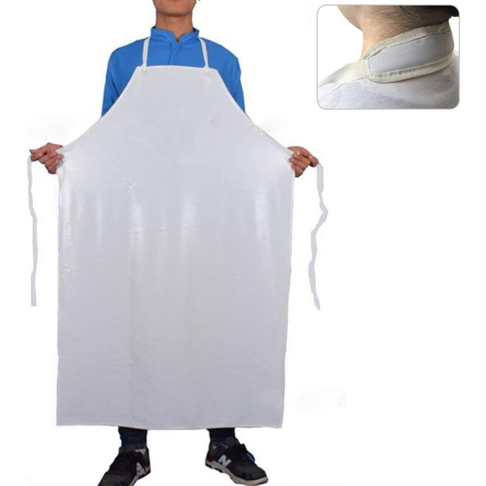Durable Workwear Apron, Apron With 2 Pockets Heavy Duty Vinyl Protection For Kitchen Lab Auto Repair, Lightweight And Comfortable Waterproof Gear With 9436597916751