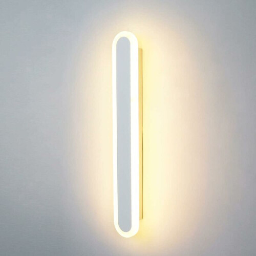 Arandela de parede interna regulável com cúpula de acrílico, modelo moderno para quarto e corredor.