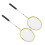 Badmintonschläger, Eisenlegierung, Nylon, 10