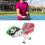 2 Stück Pickleball-Schläger, Fiberglas-Oberfläche, 12