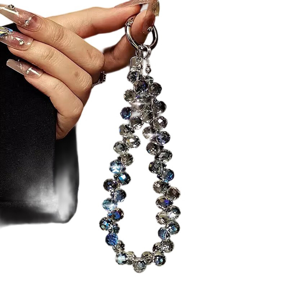 Phone Chain Strap Antiloss Pendant Jewelry-Translucent Blue 7704000462976