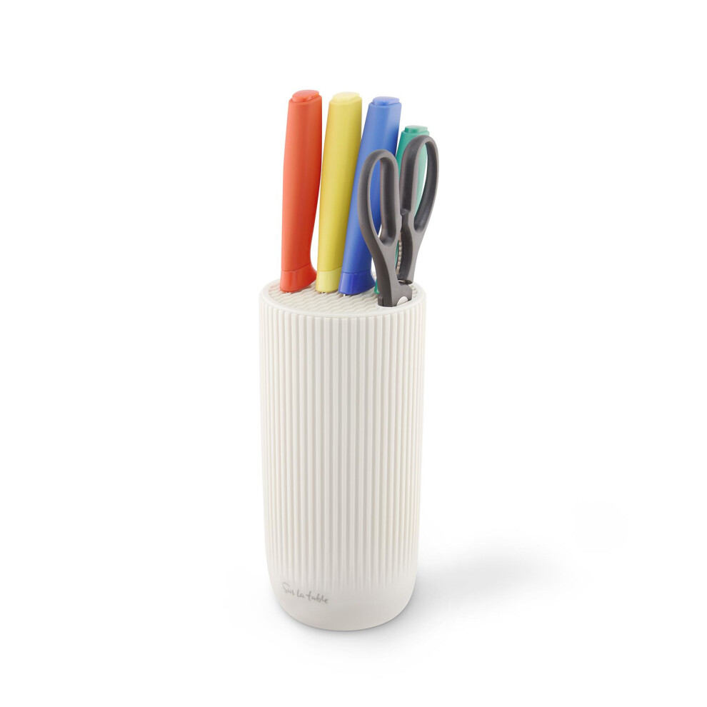 Surlatable Assorted 5 Piece Knife Set With Stand - Image 2
