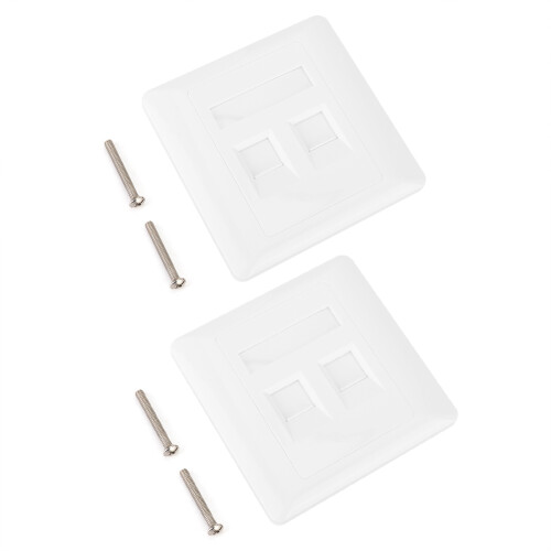 Επίτοιχη πλάκα Ethernet, επίτοιχη πλάκα Keystone 2 θυρών, υψηλής ποιότητας επιβραδυντικό