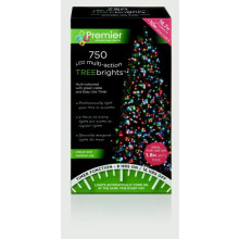 750 LED Christmas TREE Brights Timer Lights Multi Action by Premier - Multi Colour