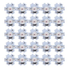 5V3W LED-lyskildechip, holdbare højtydende LED-lampeperler med aluminiumsbase for fremragende varmeafledning, lavt lysfald, energibesparende, ingen